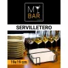 Paperiteline My Bar Musta Metalli 19 x 19 x 7,5 cm (12 osaa)