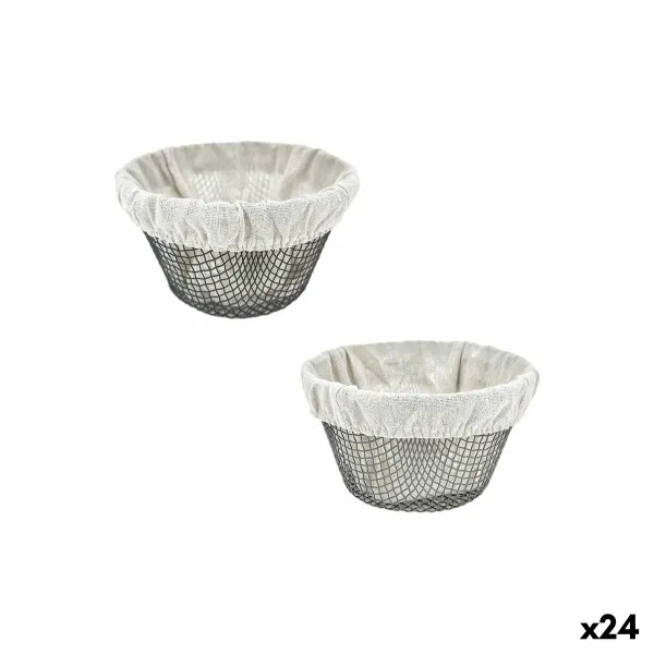 Leipäkori Metalli 18 x 18 x 10 cm (24 osaa)