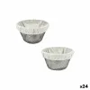 Bread Basket Metal 18 x 18 x 10 cm (24 Units)