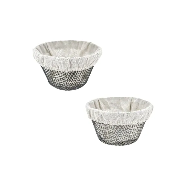Leipäkori Metalli 18 x 18 x 10 cm (24 osaa)