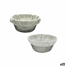 Leipäkori Metalli 23 x 23 x 10 cm (12 osaa)