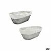 Leipäkori Metalli Ovaali 28 x 15 x 10 cm (12 osaa)