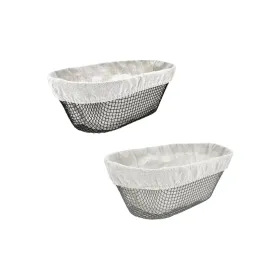 Leipäkori Metalli Ovaali 28 x 15 x 10 cm (12 osaa)