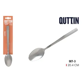 Lusikkasarja Quttin Louvre Hopeinen 2 mm 20,4 x 3,8 cm 3 Kappaletta (12 osaa)