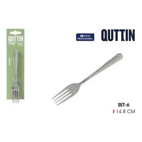Setti jälkiruokahaarukoita Quttin 14,8 x 2,1 cm 6 Kappaletta (12 osaa)