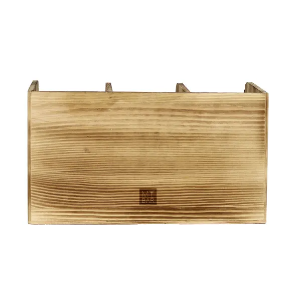 Pot for Kitchen Utensils My Bar Wood 30 x 11,2 x 17 cm (6 Units)