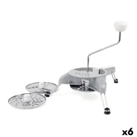 Manual Vegetable Chopper Quttin Grey Stainless steel 31 x 25,7 x 23 cm (6 Units)
