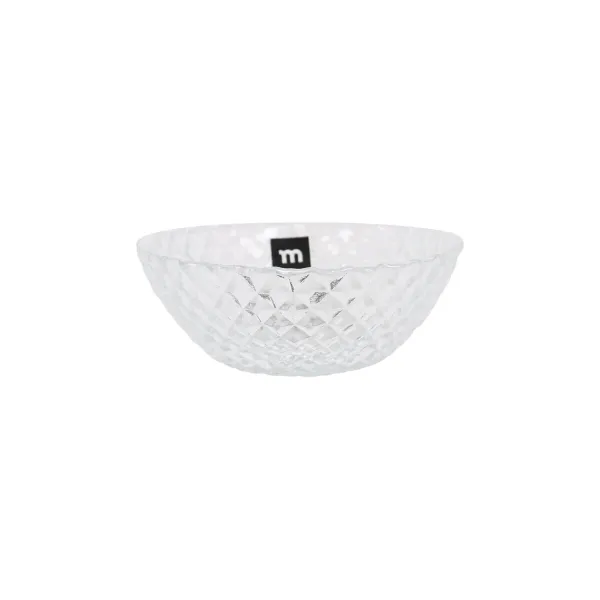 Bowl La Mediterránea Diamond Transparent Glass Ø 12 cm (24 Units)
