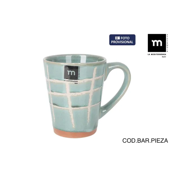 Puodelis La Mediterránea Cuadric 320 ml Keramikinis (18 vnt.)
