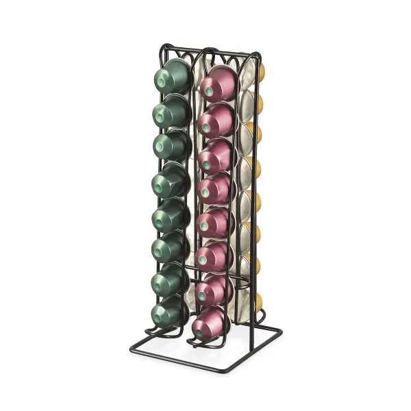 Coffee Capsule Organiser Quttin Black Iron (12 Units)