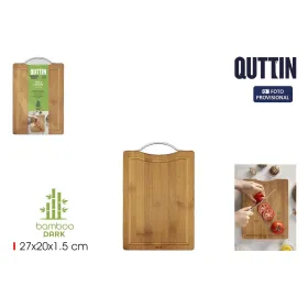 Cutting board Quttin Dark brown 27 x 20 x 1,5 cm (18 Units)