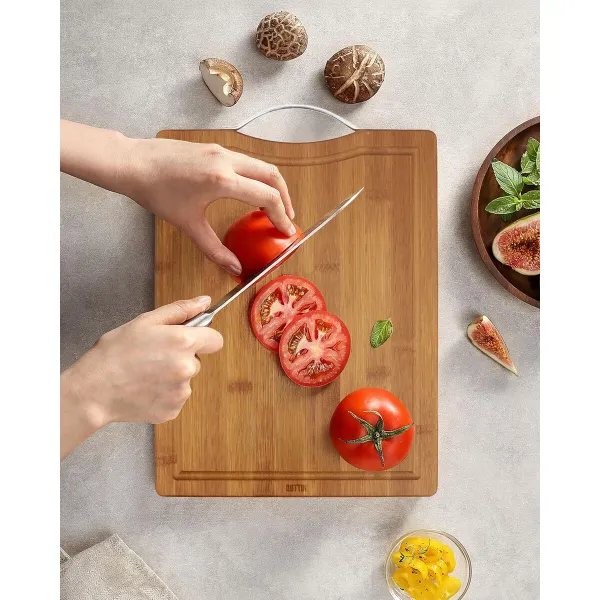 Cutting board Quttin Dark brown 27 x 20 x 1,5 cm (18 Units)