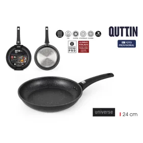 Pannu Quttin UNIVERSE Musta Alumiini Ø 24 cm (6 osaa)