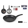 Keptuvė Quttin UNIVERSE Juoda Aliuminis Ø 30 cm (6 vnt.)