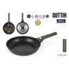 Keptuvė Quttin LEATHER Ruda Juoda Aliuminis Ø 30 cm (6 vnt.)