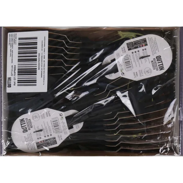 Kitchen Spatula Quttin   Nylon 32 x 7,5 x 6 cm Black (24 Units)