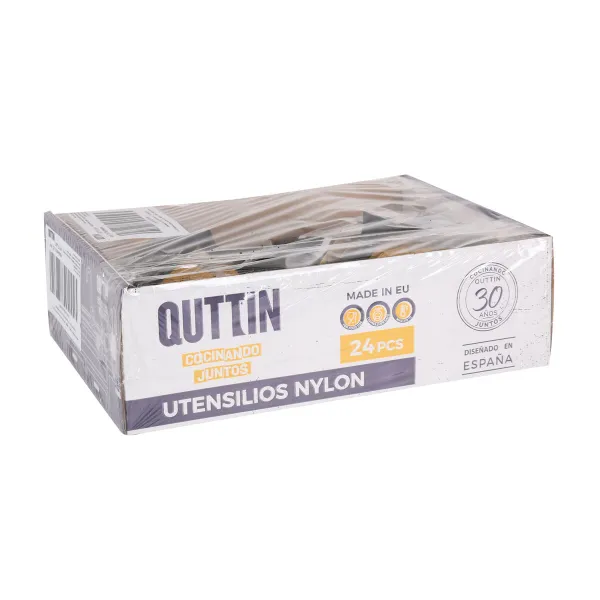 Keittiölasta Quttin   Nylon 32 x 7,5 x 6 cm Musta (24 osaa)