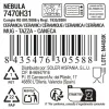 Mug La Mediterránea Nebula Grey 180 ml Ceramic (24 Units)