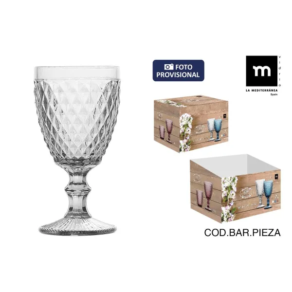 Stiklinė La Mediterránea Sidari Skaidrus stiklas 350 ml (36 Vienetai)