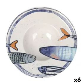 Блюдо для пасты La Mediterránea Peixe 2.0 Разноцветный Керамика Ø 28 cm (6 штук)