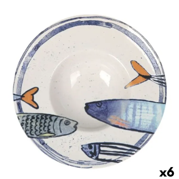 Pastalautanen La Mediterránea Peixe 2.0 Monivärinen Keraminen Ø 28 cm (6 osaa)