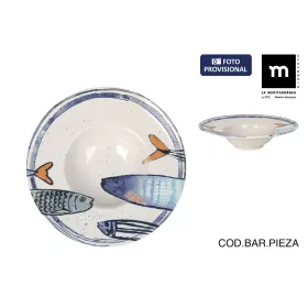 Блюдо для пасты La Mediterránea Peixe 2.0 Разноцветный Керамика Ø 28 cm (6 штук)