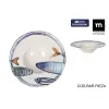 Pasta Dish La Mediterránea Peixe 2.0 Multicolour Ceramic Ø 28 cm (6 Units)