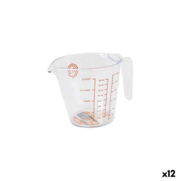 Mērkrūze MasterChef Plastmasa 500 ml Caurspīdīgs (12 gb.)