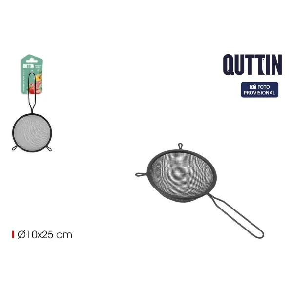 Sietiņš Quttin Melns Metāls Ø 10 cm (24 gb.)