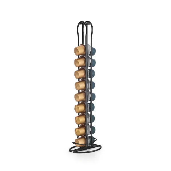 Coffee Capsule Organiser Quttin Black Iron (12 Units)