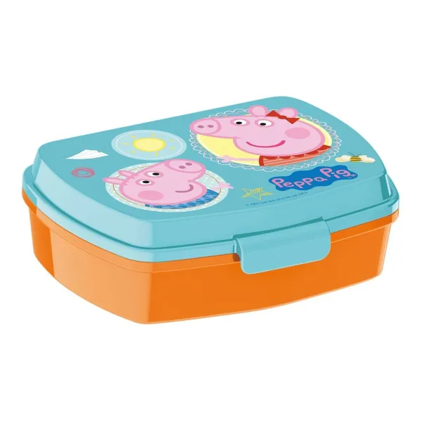 Sumuštinių dėžutė Peppa Pig Having fun Plastmasinis Šviesiai rožinis (17 x 5.6 x 13.3 cm)
