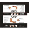 Medinis kumpio laikiklis Quid Banco Medžio mediena ir metalas (35 x 14 x 22,5 cm)