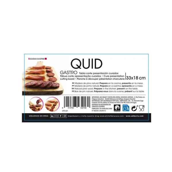 Virtuves Dēlītis Quid Gastro Fun Brūns