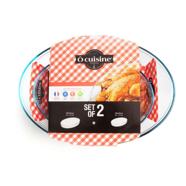Uunivuokasetti Ô Cuisine 334SA06 Läpinäkyvä Lasi