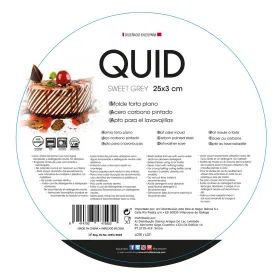 Pyrago kepimo forma Quid Sweet Grey Juoda Metalinis 25 x 3 cm