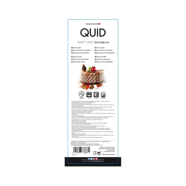Форма для выпечки Quid Sweet Grey 31 x 12 x 8 cm