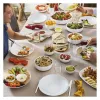 Plāksņu komplekts Luminarc Diwali 6 pcs Balts Stikls 19 cm