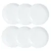 Plāksņu komplekts Luminarc Diwali 6 pcs Balts Stikls 19 cm