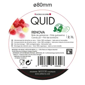 Purkki Quid Renova Läpinäkyvä Lasi 2,1 L