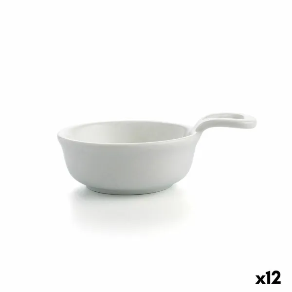 Tasting Set Quid Select White Ceramic 8,5 cm Mini (12 Units)