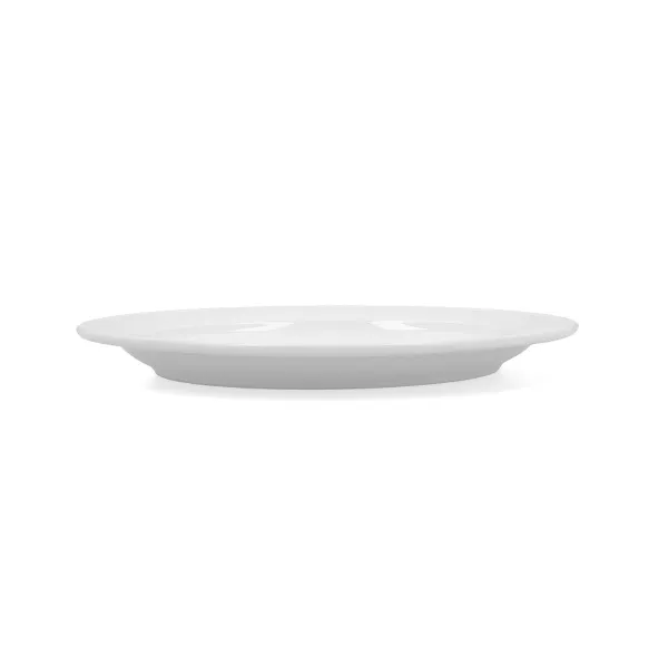 Plokščia lėkštė Bidasoa Glacial Keramikinis Balta (24 cm) (Pack 6x)