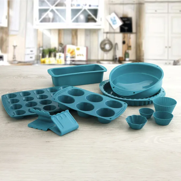 Springform keptuvė Quid Silik One Mėlyna Plastmasinis (27,5 x 12 cm) (Pack 6x)