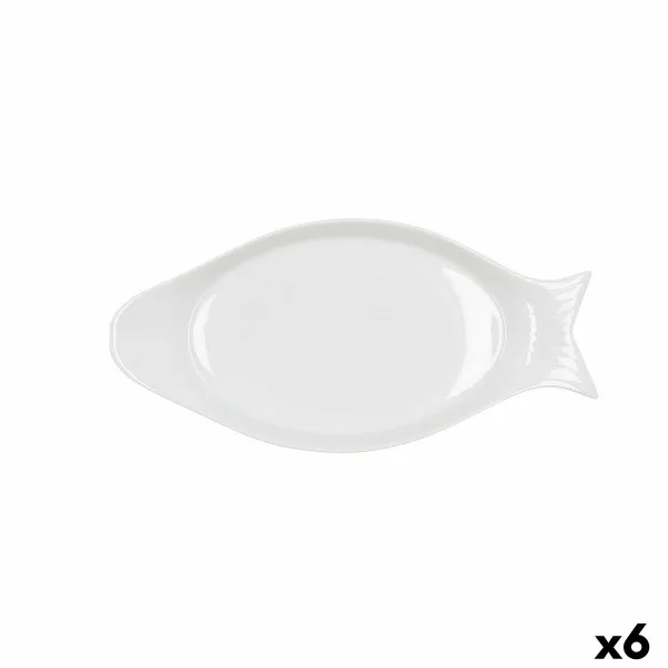 Поднос Quid Gastro Керамика Белый (32.5 x 15,5 x 2,5 cm) (Pack 6x)