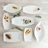 Serviravimo Lėkštė Quid Gastro Keramikinis Balta (32.5 x 15,5 x 2,5 cm) (Pack 6x)