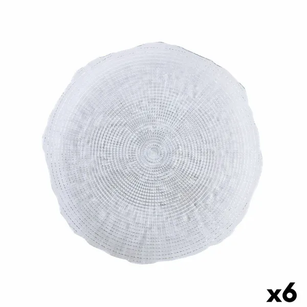 Litteä Lautanen Quid Boreal Läpinäkyvä Lasi Ø 28 cm (6 osaa) (Pack 6x)