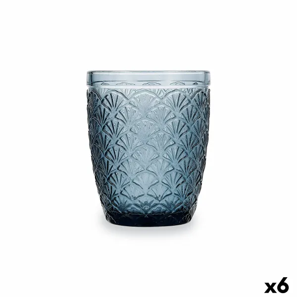 Lasi Bidasoa Blue Moon Sininen Lasi 240 ml (6 osaa)