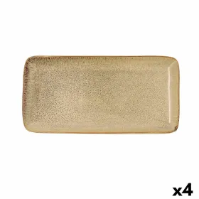 Поднос Bidasoa Ikonic Керамика Коричневый (28 x 14 cm) (Pack 4x)