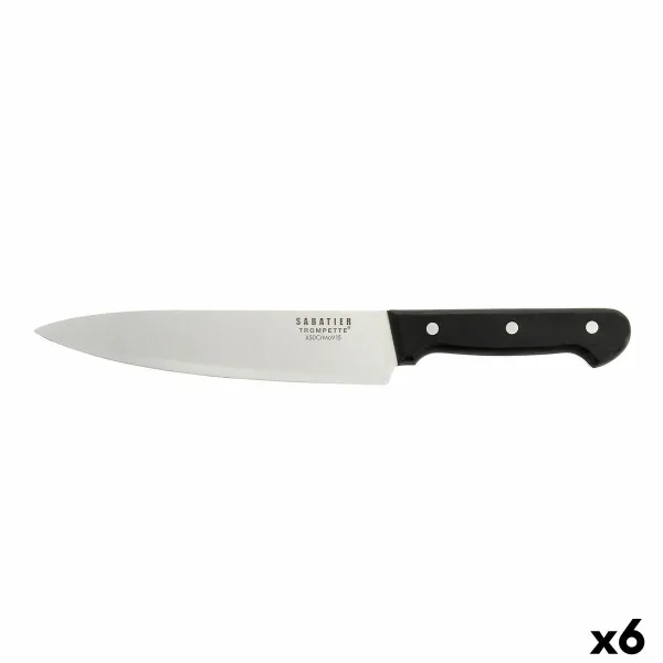 Chef's knife Sabatier Universal Black Metal 20 cm (6 Units)