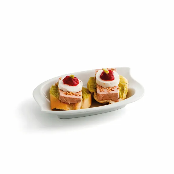 Lautanen Quid Gastro Fun Pieni Valkoinen Keraminen 15,5 x 10 cm (12 osaa) (Pack 12x)