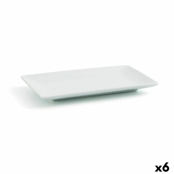Lėkštė Quid Gastro Fun Mažas Balta Keramikinis 16,5 x 9,5 x 2 cm (6 vnt.) (Pack 6x)